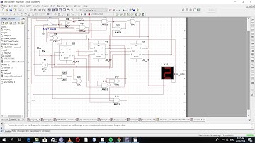 MOD 5 up/down synchronous conuter using multisim