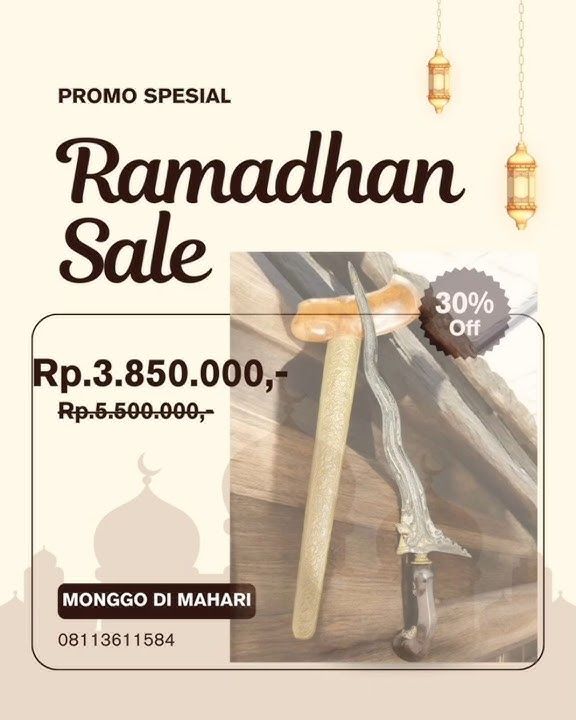 Keris Nogo Sosro Kinata Sepuh Emas Luk 5 Pamor Ngulit Semangka Tangguh Mataram | Ramadhan Big Sale