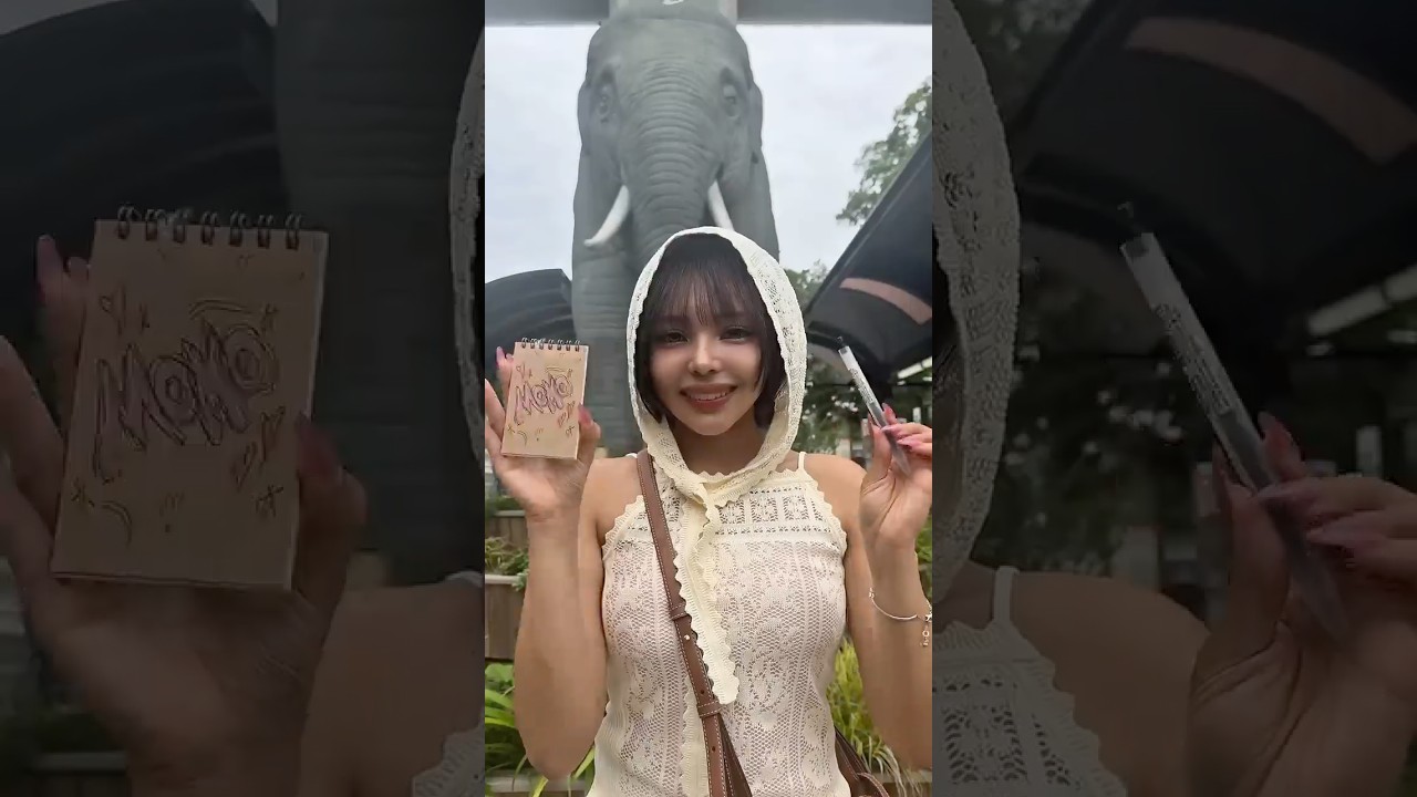 動物園でスケッチしたら友達にドン引かれた🦒