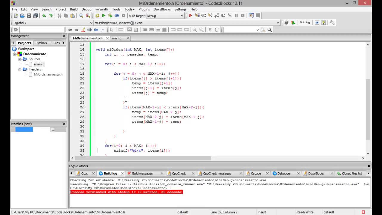 Ordenamiento burbuja doble - YouTube