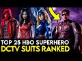 Top 25 HBO Max Superhero Suits Ranked! (Titans, Stargirl, Doom Patrol)