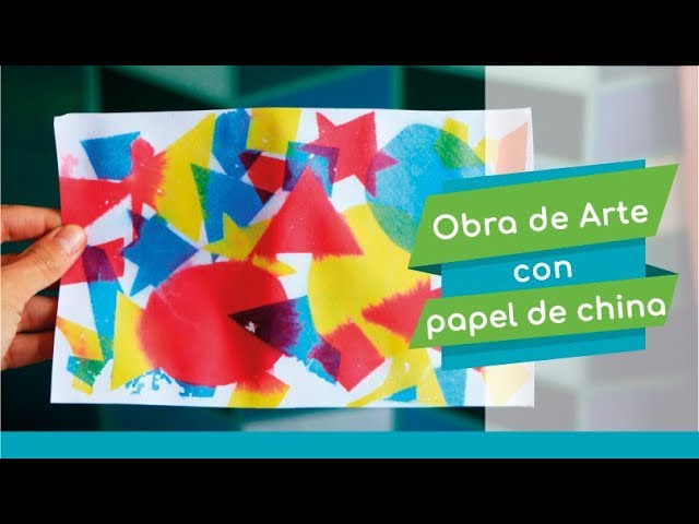 Obra de arte con papel de china - gasta menos de 5 pesos DIY 