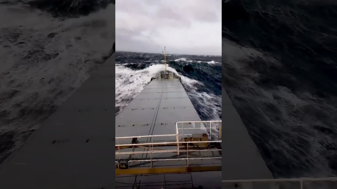 Cargo Ship Battles Deadly Storm | Nightmare at Sea 🌊😱