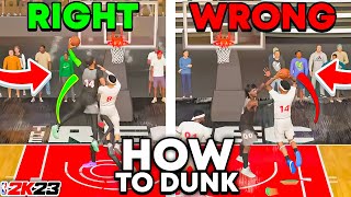 Why You're Not Dunking The Way You Want! How To Get Contact Dunks More on NBA 2K23