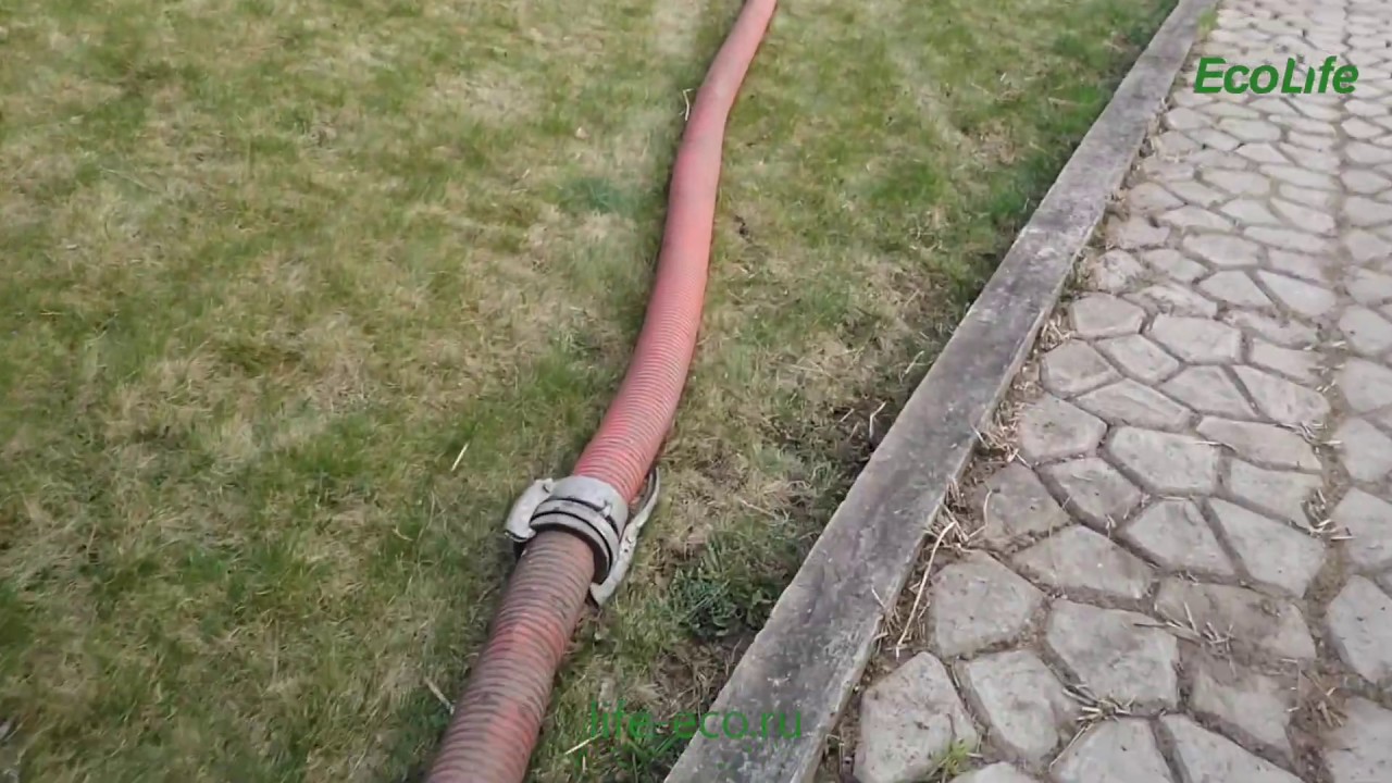 Откачка жидких бытовых отходов из колодцев в Подольском районе - YouTube