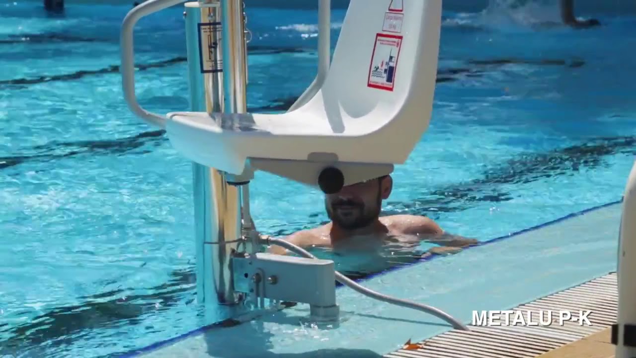 Elevador Hidráulico Portátil Para Piscinas Metalu PK para Discapacidad