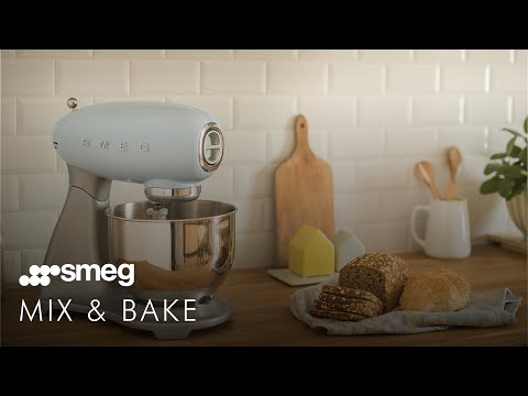 Smeg SMF01 Stand Mixer presents the taste of design - Mix Up and Bake