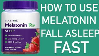 Melatonin - Fall Asleep FASTER | Medically Speaking