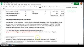 Cake Ninja Invoice screenshot 1