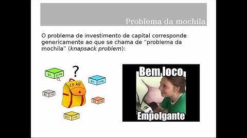 Pesquisa Operacional: Programação linear inteira e o problema mochila