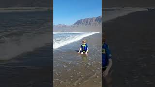 Lanzarote Beach Fun #shorts #lanzarote #famara