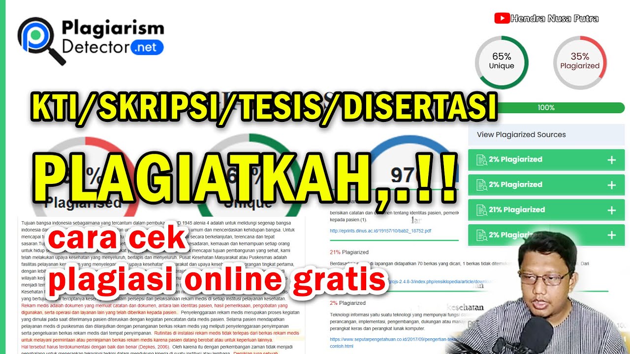 Cara Gratis Cek PLAGIAT Karya Tulis Anda Akurat Mudah Seberapa Cara gratis cek plagiat karya tulis anda akurat mudah seberapa