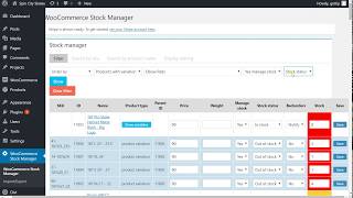 WooCommerce Stock Manager filter