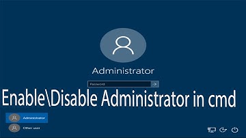 How to Enable/Disable Administrator Account In Command Prompt|Technical|support|ICT