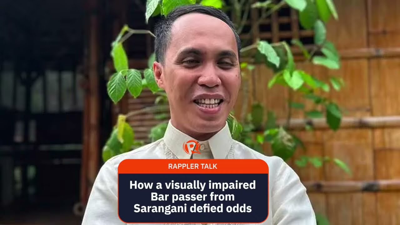 [WATCH] Rappler Talk: How a visually impaired Bar passer from Sarangani defied odds