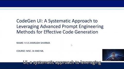 CodeGen UI | AI-Powered Code Generation System | MSc Thesis Project