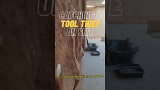 Catching a tool thief on site. #tool #thief #vansecurity #stolen #tools