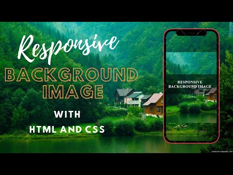Simple Responsive Background image HTML CSS | How to make responsible background image