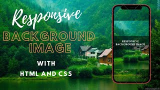 Simple Responsive Background image HTML CSS | How to make responsible background image