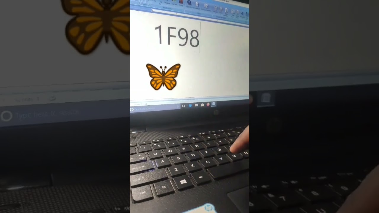 How to Ms word Butterfly | Ms word Butterfly symbol 🦋😲