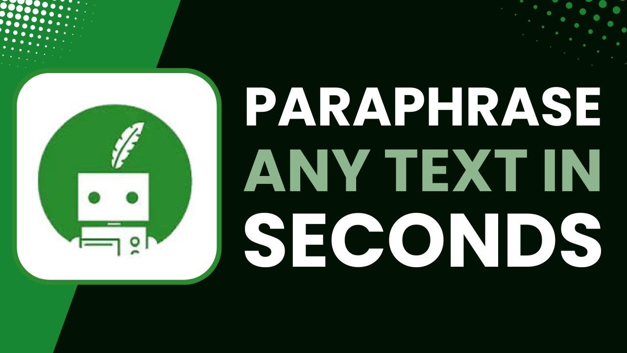 How to Paraphrase Any Text in Seconds Using QuillBot ! - YouTube