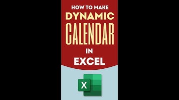 Calendar in Excel: Make Dynamic, Interactive Calendar in Excel with Formula + Conditional Formatting
