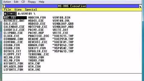 Windows 1.01 in Microsoft Virtual PC 2007