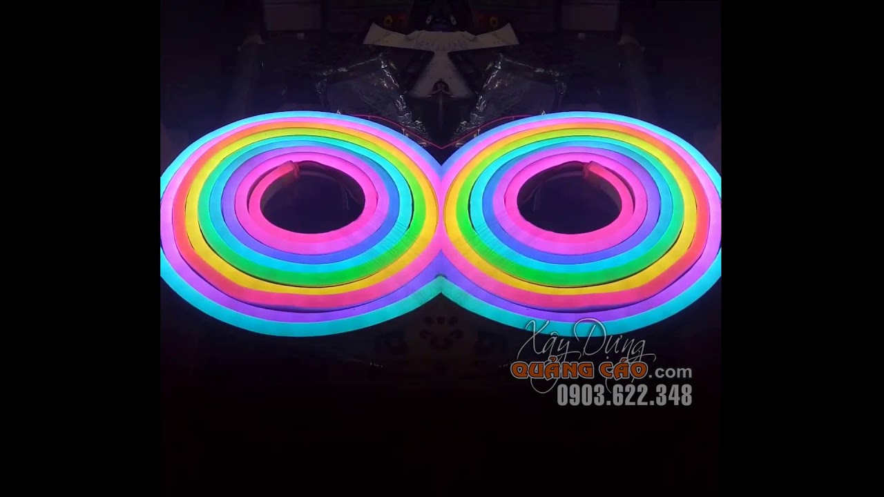 ĐÈN NEON LED FULL MÀU - LED RGB - LED NEON 7 MÀU - YouTube