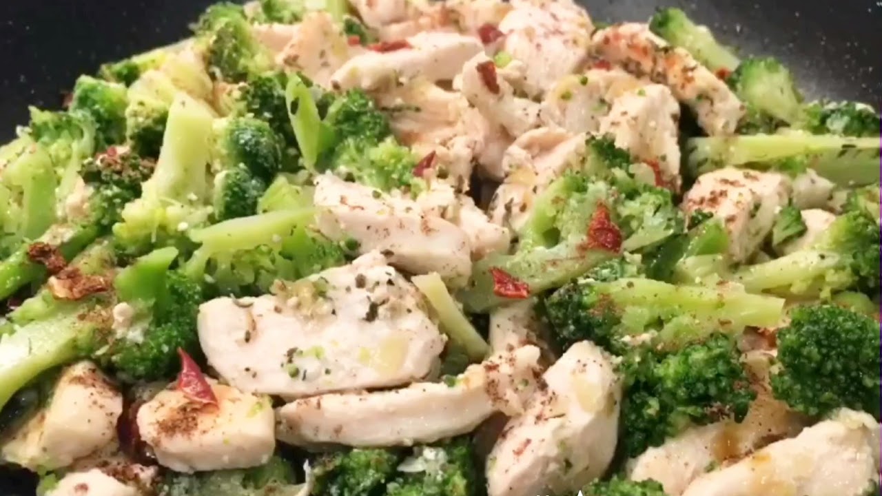 курица запеченная с брокколи
