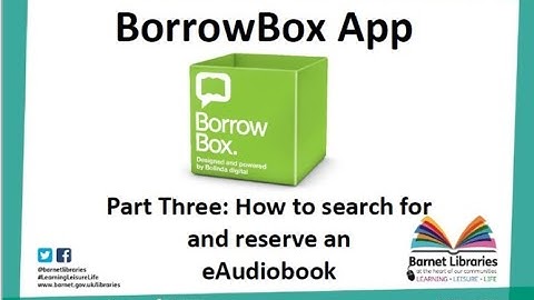 How to search for and reserve an eAudiobook on the BorrowBox App