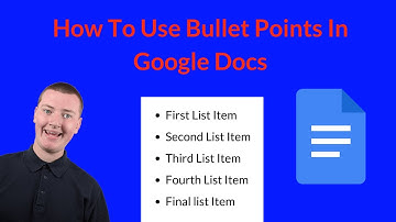 How To Use Bullet Points In Google Docs