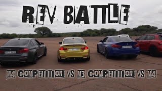 REV BATTLE ! BMW M3 COMPETITION VS BMW M4 VS BMW M4 COMPETITION|| LOUD SNAP CRACKLE POP|| Cars 924
