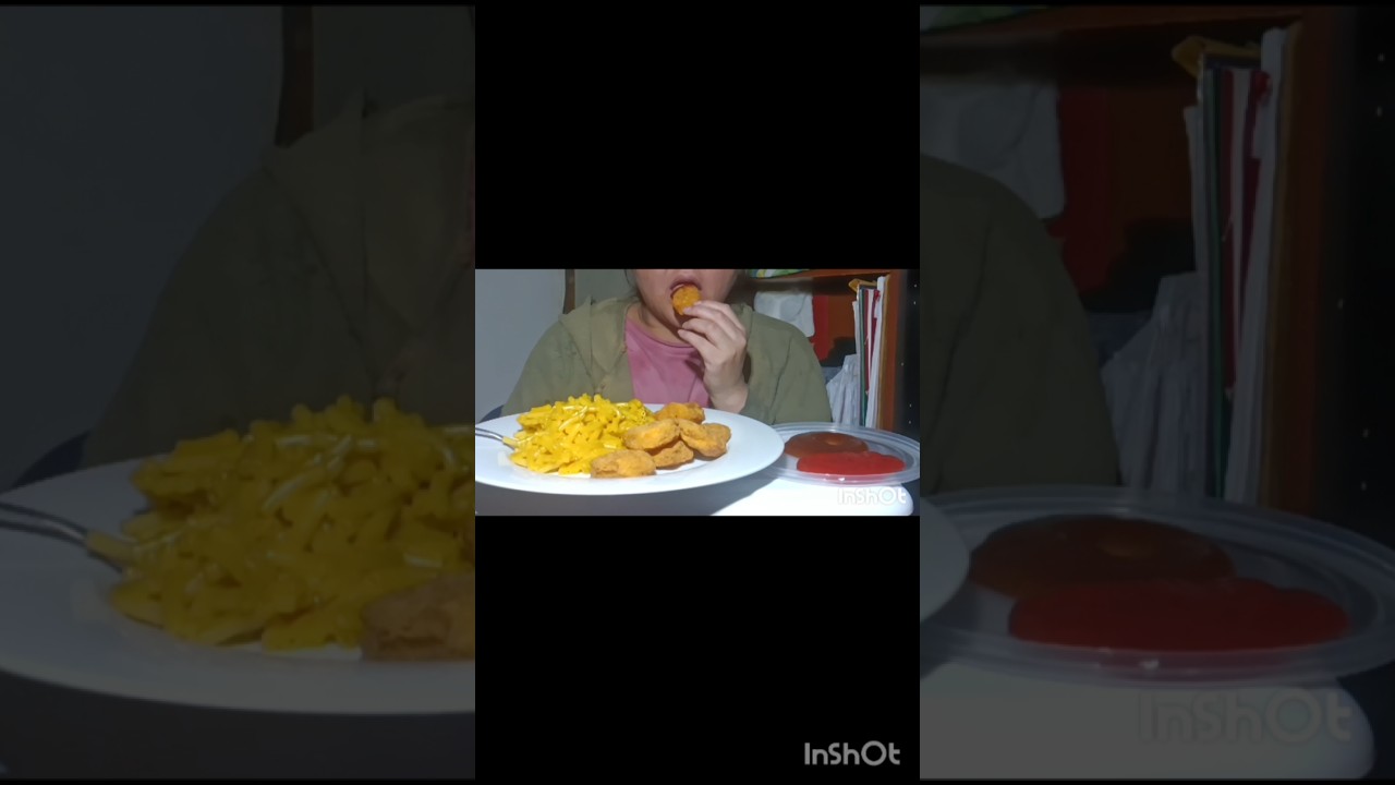 Chicken Nuggets Mac N Cheese Mukbang ASMR