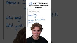 Combining the Mean of Two Groups | GCSE Maths 2026