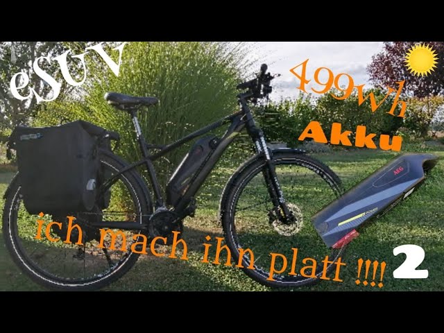 E-Bike / platt 2 ihn Reichweiten-Check YouTube mach - ich !!⚡💥 499Wh-Akku