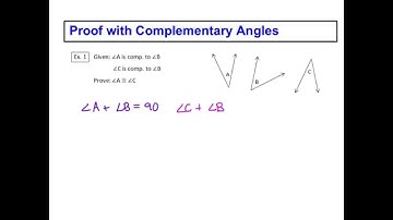 Proof with Complementary Angles (lesson 2.4)