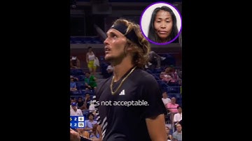 US open fan expelled #viralvideo #reaction #usopen #zverev #short