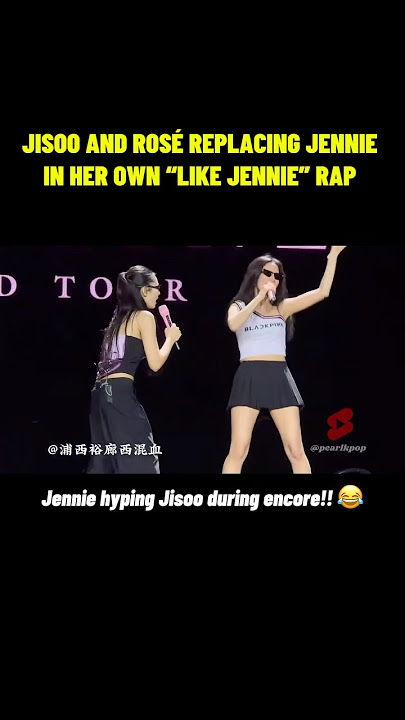 Jisoo and Rosé took over Jennie’s rap like pros at NYC encore #blackpink #jisoo #jennie #rosé #lisa
