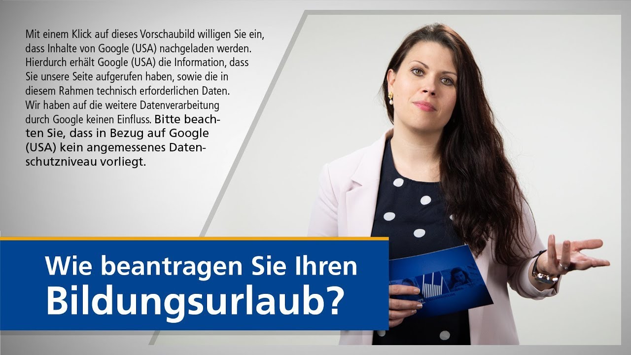 Wie beantrage ich Bildungsurlaub? DAA-Technikum - YouTube