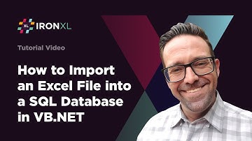 How to Import an Excel File into a SQL Database in VB NET | IronXL