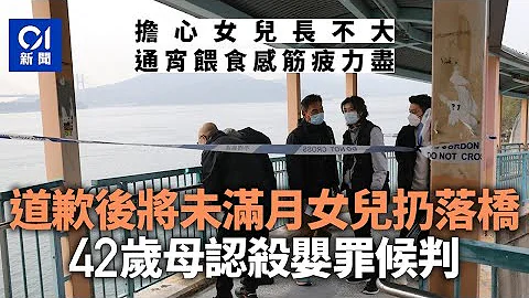 中年母抱出生16天女兒上天橋　道歉後將女扔下｜01新聞｜女嬰｜天橋｜青山公路｜悲劇｜#hongkongnews - 天天要聞