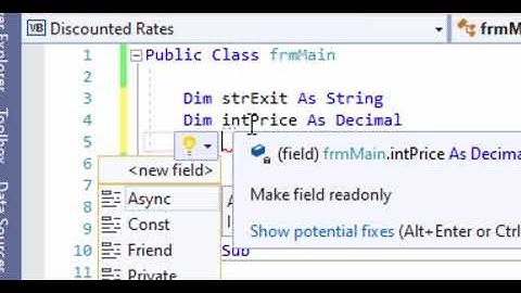 Discounted Rates Program in VB.NET