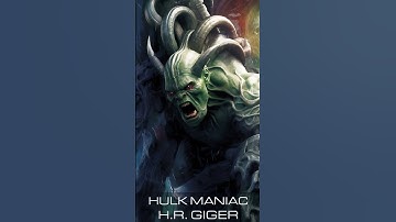 Hulk in Style of H.R. Giger #midjourney