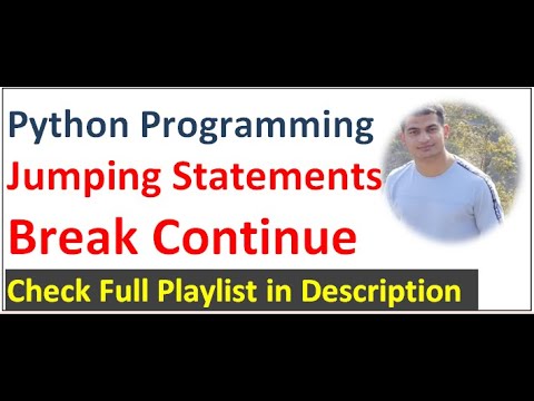 Break and Continue Jumping Statements | Looping Statements Python ...