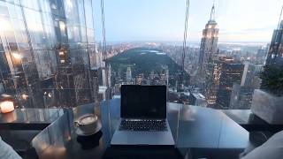 Digital Workspace: Sunrise Manhattan | Deep Focus & Pure Synth