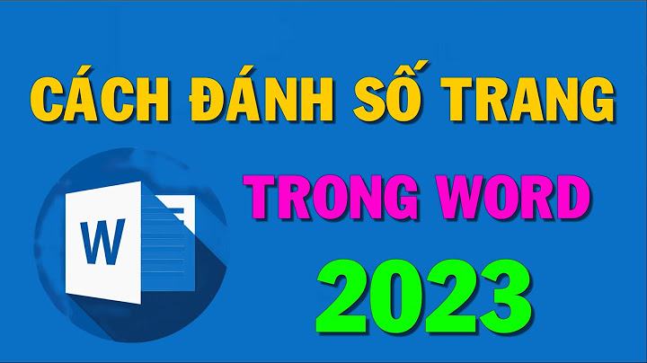 Hướng dẫn cách đánh số trang trong word 2023