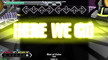 【LV12】DDR / Riot of Color - DIFFICULT DOUBLE with handclap