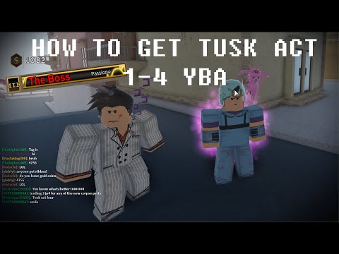 Yba How To Get Tusk Act 1 4 Update Read Description Youtube - roblox yba tusk