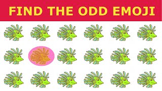 NEW FROM EASY TO HARD ANIMALS QUIZ! HOW GOOD ARE YOUR EYES 58 l Find The Odd Emoji Out