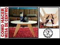MESA DE CENTRO OVALADA DE MELAMINA Y MADERA PARA DEPARTAMENTOS PEQUEÑOS / AR BRICOLAJE
